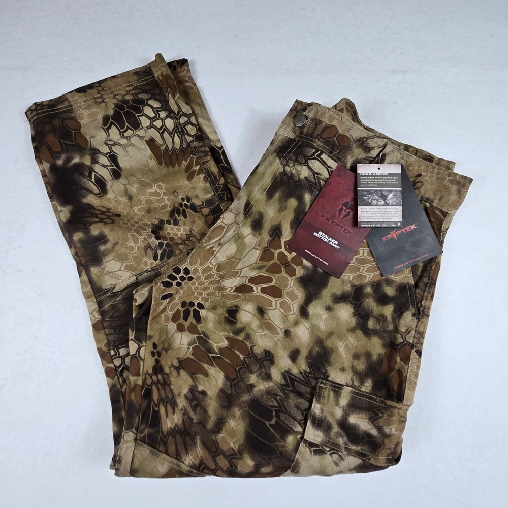 Kryptek Highlander Camo Tactical Cargo Pants Mens 40x32 Brown Tan Hunting New